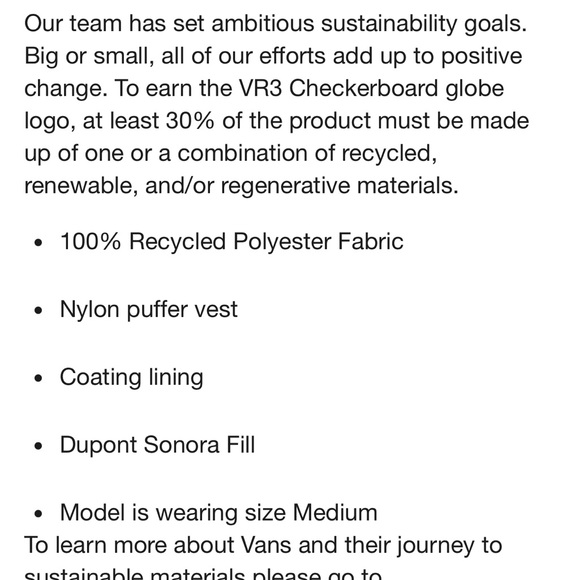 Vans Men’s Norris MTE-1 Puffer Vest. - Picture 2 of 6